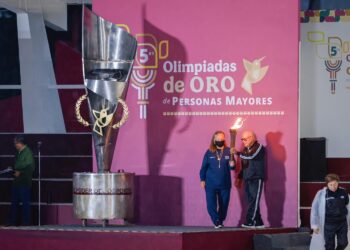 Adultos mayores guerrerenses participan en Olimpiadas Nacionales de Oro 2025