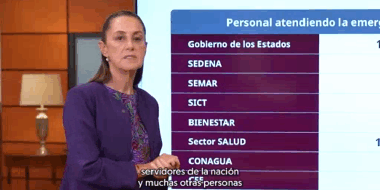 El gobierno de México respalda a comunidades afectadas por lluvias; más de 90 mil familias recibieron primer apoyo: Claudia Sheinbaum