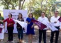 Indira Vizcaíno da banderazo de inicio a construcción del Cecofam, en Parque Regional de Colima