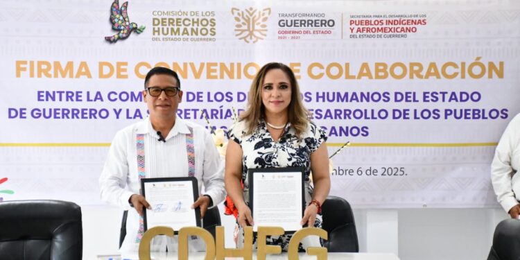 La SEDEPIA y CODEHUM firman convenio para fortalecer la promoción, defensa y respecto de los derechos de Pueblos Indígenas y Afromexicanos