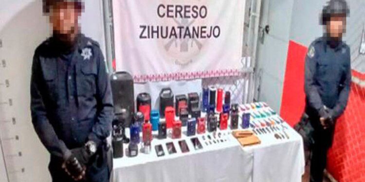 Realiza la Policía Estatal, Ejército Mexicano y GN requisa en el CERESO del municipio de Zihuatanejo; se aseguran objetos prohibidos