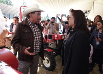 Mantiene la gobernadora Lorena Cuéllar compromiso con campesinos tlaxcaltecas