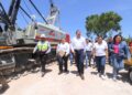 Con equipo especializado, gobierno estatal avanza en conectar 7 municipios con puente la panga