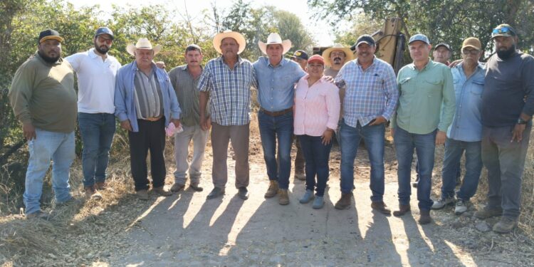 Gobierno del Estado de Colima rehabilita caminos sacacosechas en Buenavista