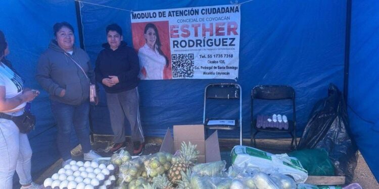 Concejal de Coyoacán, Esther Rodríguez anuncia que continuará llevando abasto alimentario a más de 40 colonias en condiciones de pobreza en la demarcación