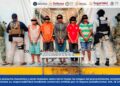 FGEGuerrero detiene en flagrancia a cinco masculinos en Acapulco; asegura presunta marihuana