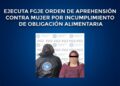 Ejecuta FGJE orden de aprehensión contra mujer por incumplimiento de obligación alimentaria