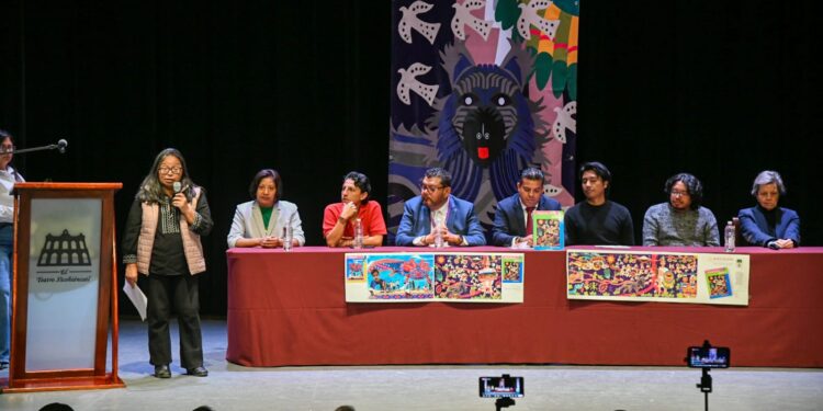 Autoridades presentan el mural itinerante “Identidad y Memoria”; recorrerá el estado de Tlaxcala