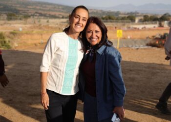 La presidenta Claudia Sheinbaum y la gobernadora Lorena Cuéllar supervisan avances en plantas de tratamiento en Tlaxco