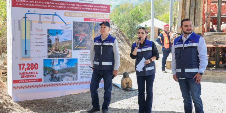 Supervisa Evelyn Salgado construcción de pozo profundo para ampliar abasto de agua en Chilpancingo