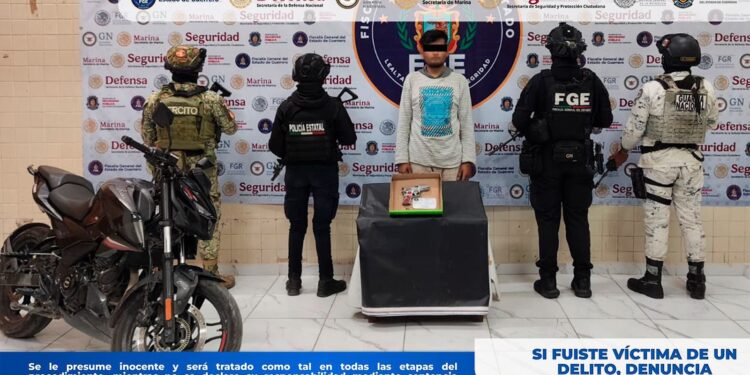 FGEGuerrero detiene en flagrancia a un masculino en Chilpancingo