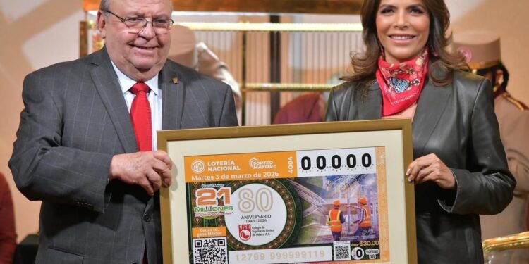Sorteo Mayor conmemora al Colegio de Ingenieros Civiles de México por 80 años de contribuir al desarrollo del país