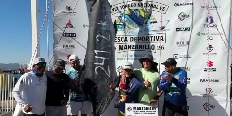 Se impone nuevo récord histórico en el Torneo Nacional de Pesca Deportiva en Manzanillo
