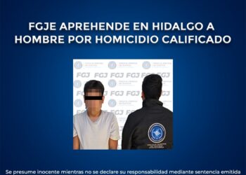 FGJE aprehende en Hidalgo a hombre por homicidio calificado