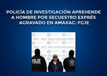 Policía de investigación aprehende a hombre por secuestro exprés agravado en Amaxac: FGJE