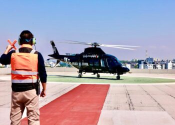 Con binomio tierra-aire gobierno de Puebla protege a familias durante semana santa