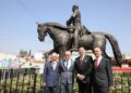Rehabilita gobierno del estado de Puebla el arco de loreto y devela escultura de Ignacio Zaragoza