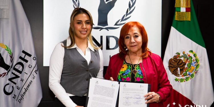 Acuerdan CNDH y Comisión de Hidalgo fortalecer la defensa y protección de los derechos humanos