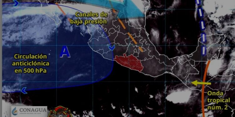 Este martes se pronostica calor y lluvias vespertinas, además se vigila el avance de la Onda Tropical No. 2: SGIRPCGRO
