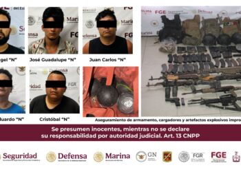 Mesa de Coordinación Estatal informa resultados de operativo en Tecomán: 5 detenidos y diversos aseguramientos