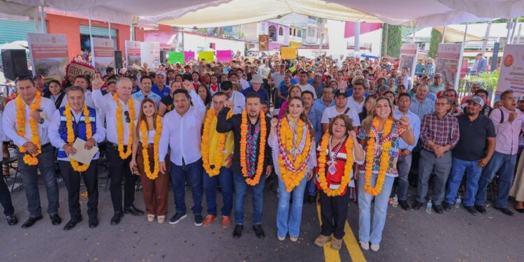Cumple Evelyn Salgado a Chichihualco con la rehabilitación del boulevard y anuncia más obras para la Sierra de Guerrero