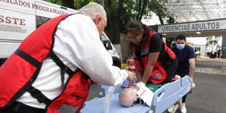 Realiza Hospital Regional “Lic. Adolfo López Mateos” primer simulacro de arribo masivo de pacientes
