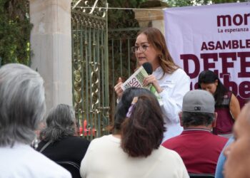 Desde Susticacán, Vero Díaz llama a fortalecer la defensa de la soberanía nacional.