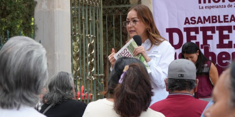 Desde Susticacán, Vero Díaz llama a fortalecer la defensa de la soberanía nacional.