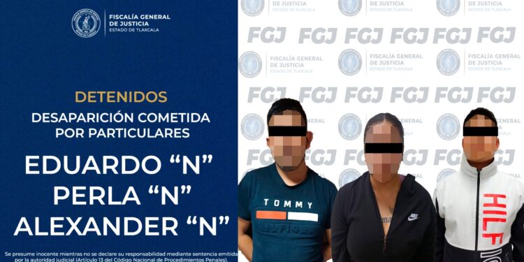 Detiene FGJE a una mujer y dos hombres por desaparición cometida por particulares