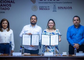 La Gobernadora Yeraldine firmó convenio con la Universidad Nacional Rosario Castellanos