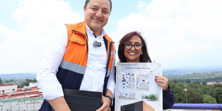 Supervisa Lorena Cuellar primera etapa de construcción del nuevo Centro de Inteligencia en Salud (CIES)