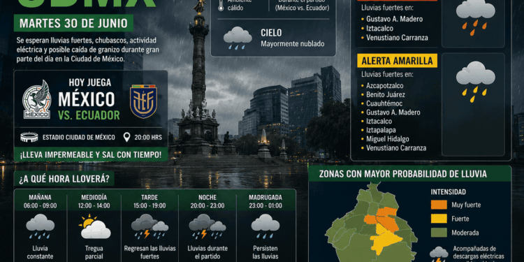Lluvias fuertes amenazan la fiesta del Tri en CDMX; prevén tormentas durante el México vs. Ecuador