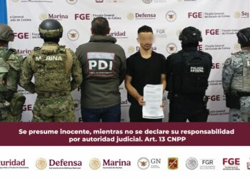 Mesa de Coordinación Estatal informa detención de responsable de robo calificado; contaba con orden de reaprehensión vigente en Colima