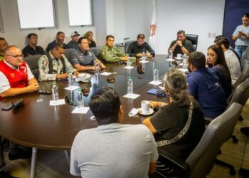Grupo Interinstitucional, cuerpos de auxilio y autoridades estatales y municipales mantienen coordinación para el desarrollo de actividades que promueven el puerto de Altata, Navolato