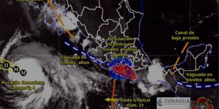 Se esperan lluvias en diversas regiones de Guerrero durante este martes