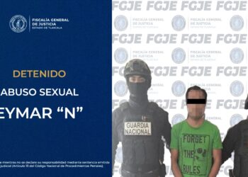 FGJE detiene a un hombre por presunto delito de abuso sexual