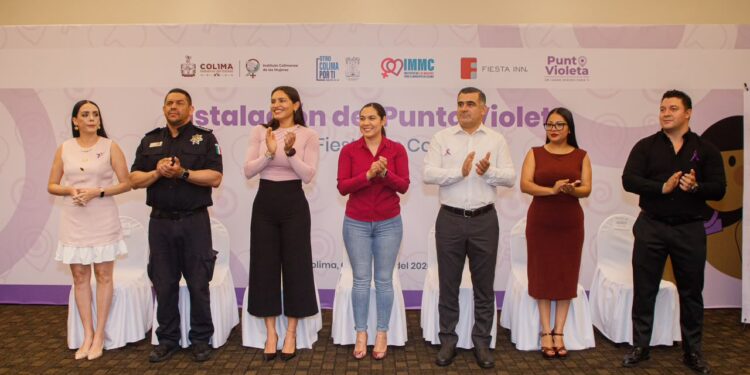 Indira Vizcaíno inauguró el séptimo Punto Violeta en Colima para atender a mujeres víctimas de violencia; funcionará 24/7
