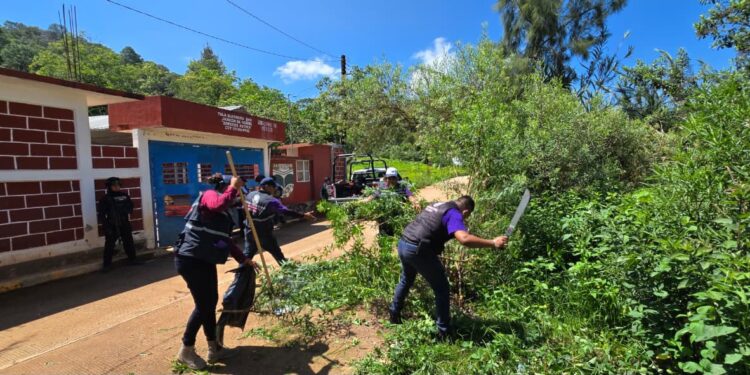 SSP Guerrero impulsa la recuperación de espacios comunitarios en la localidad de Tula