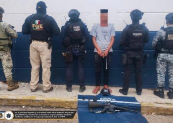 Detiene Policía Estatal a Luis “N” y asegura un arma larga en Texca, Acapulco