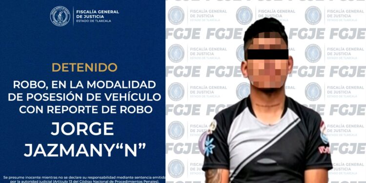 Tras persecución, FGJE recupera vehículo con reporte de robo y detiene a probable responsable