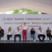 Indira Vizcaíno dio el banderazo para la primera piedra de la construcción del Centro Comunitario ‘México Imparable’ en Colima