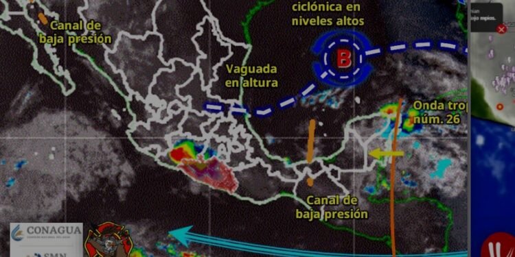 Se prevé lluvia ligera a moderada y fuerte en regiones de Guerrero para este miércoles