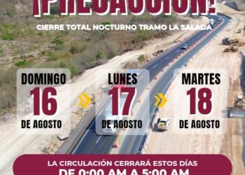Seidum Colima informa de cierre total nocturno en ‘La Salada’ este domingo, lunes y martes