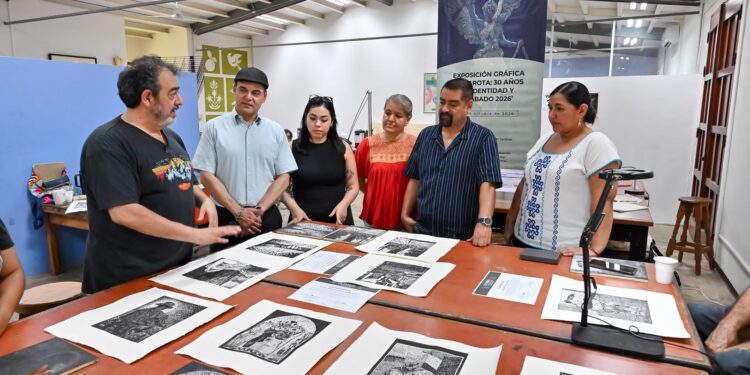 Cultura Colima concluye taller gratuito de especialización en xilografía, con inauguración de exposición temporal