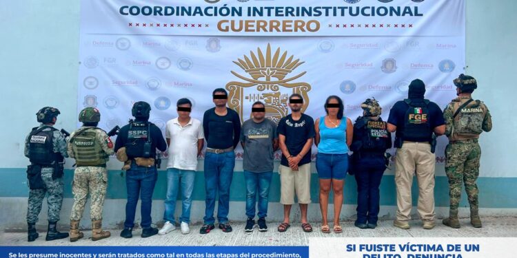 FGEGuerrero detiene a cinco presuntos integrantes de “Los Totos” por desaparición agravada