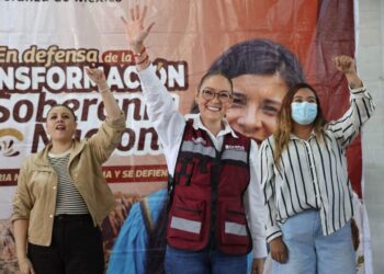 En Cieneguitas, Vero Díaz llama a respaldar a la Presidenta Claudia Sheinbaum y defender la soberanía nacional