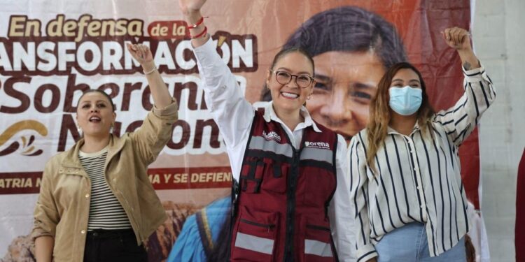 En Cieneguitas, Vero Díaz llama a respaldar a la Presidenta Claudia Sheinbaum y defender la soberanía nacional