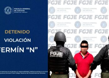 Policía de Investigación aprehende a hombre por violación en agravio de una adolescente: FGJE