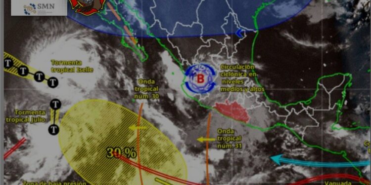 Se prevé lluvia ligera a moderada y fuerte en las regiones Sierra, Centro, Acapulco y Montaña