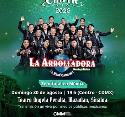 La Arrolladora se suma a México Canta 2026; será invitada especial en la semifinal